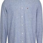 TOMMY JEANS REGULAR LINEN BLEND SHIRT