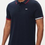 TOMMY JEANS REGULAR FLAG CUFFS POLO